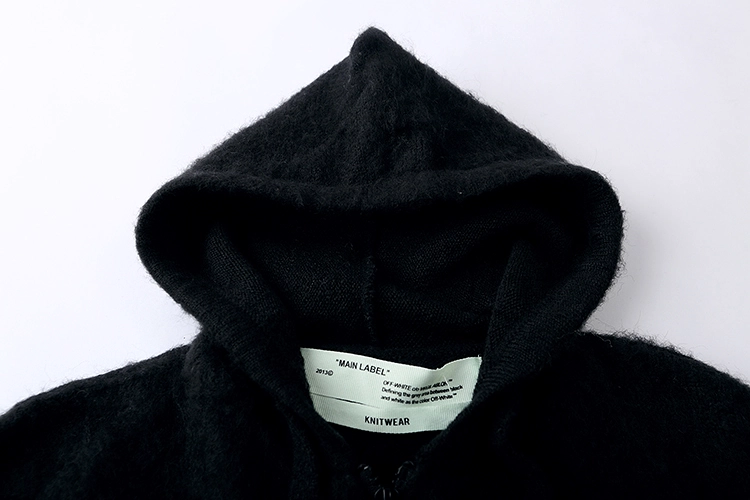 Off-White 24SS gradient black and white arrow hooded long-sleeved sweater 2.27