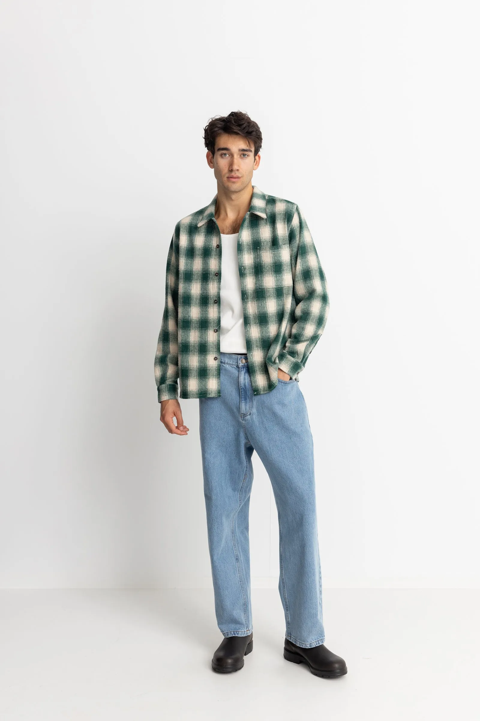 Plaid Ls Flannel Green