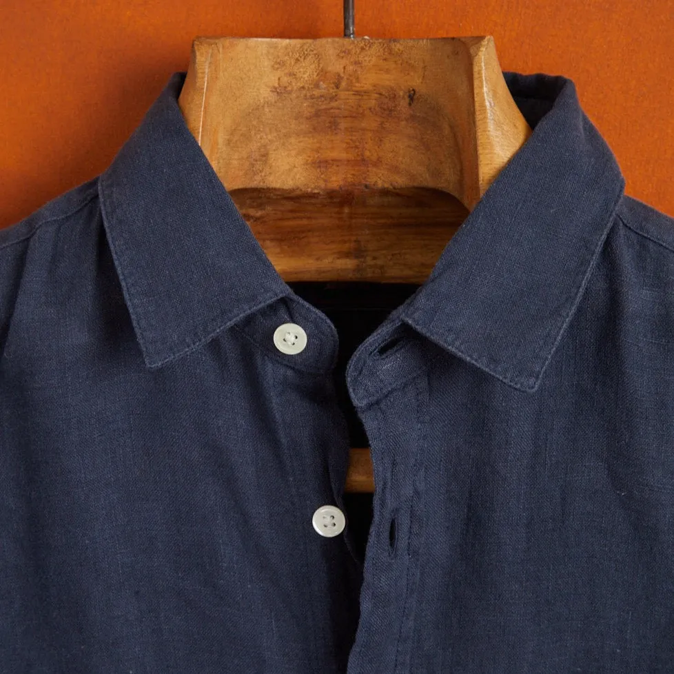 Portuguese Flannel - Linen Navy