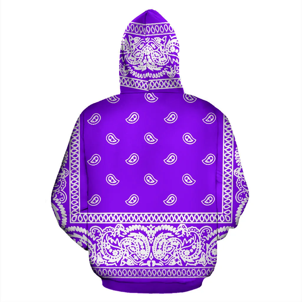 Purple Bandanna Hoodie