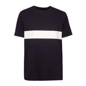 ROUNDNECK T-SHIRT WITH STRIPE Man White 