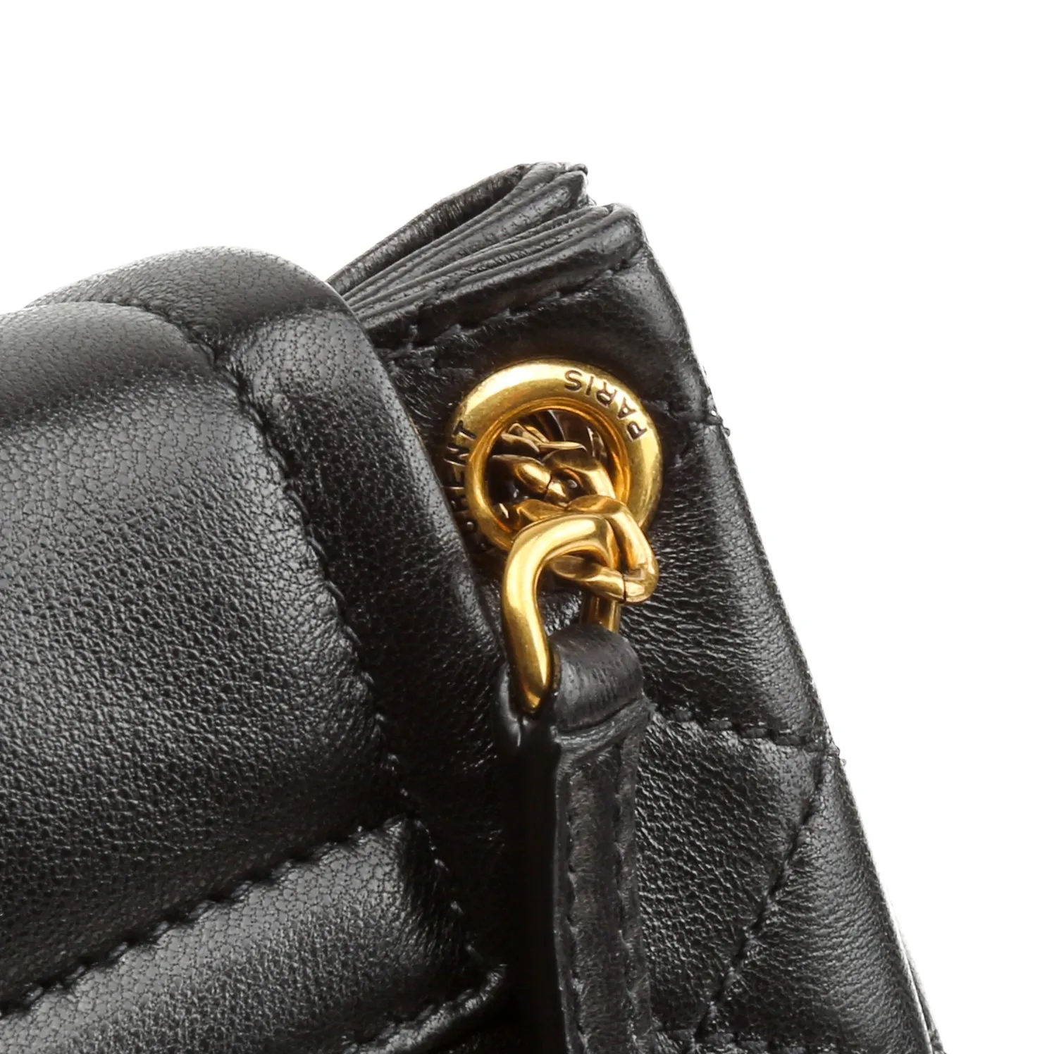 SAINT LAURENT Quilted Nolita Mini Bag - Black