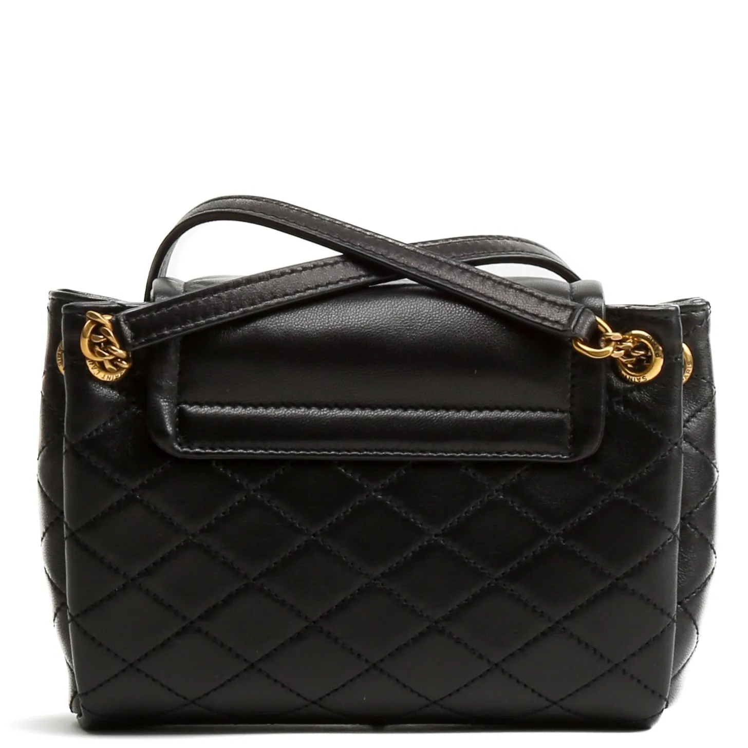 SAINT LAURENT Quilted Nolita Mini Bag - Black