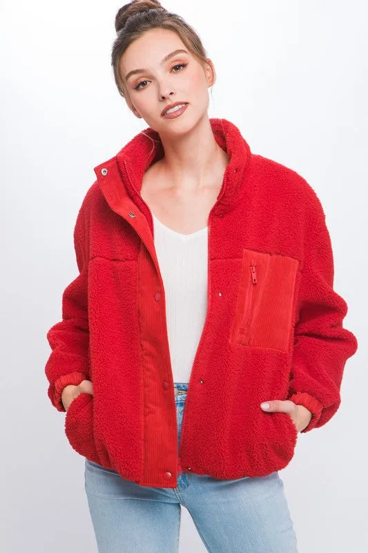 Sally Sherpa Puffer Jacket - 3 Colors