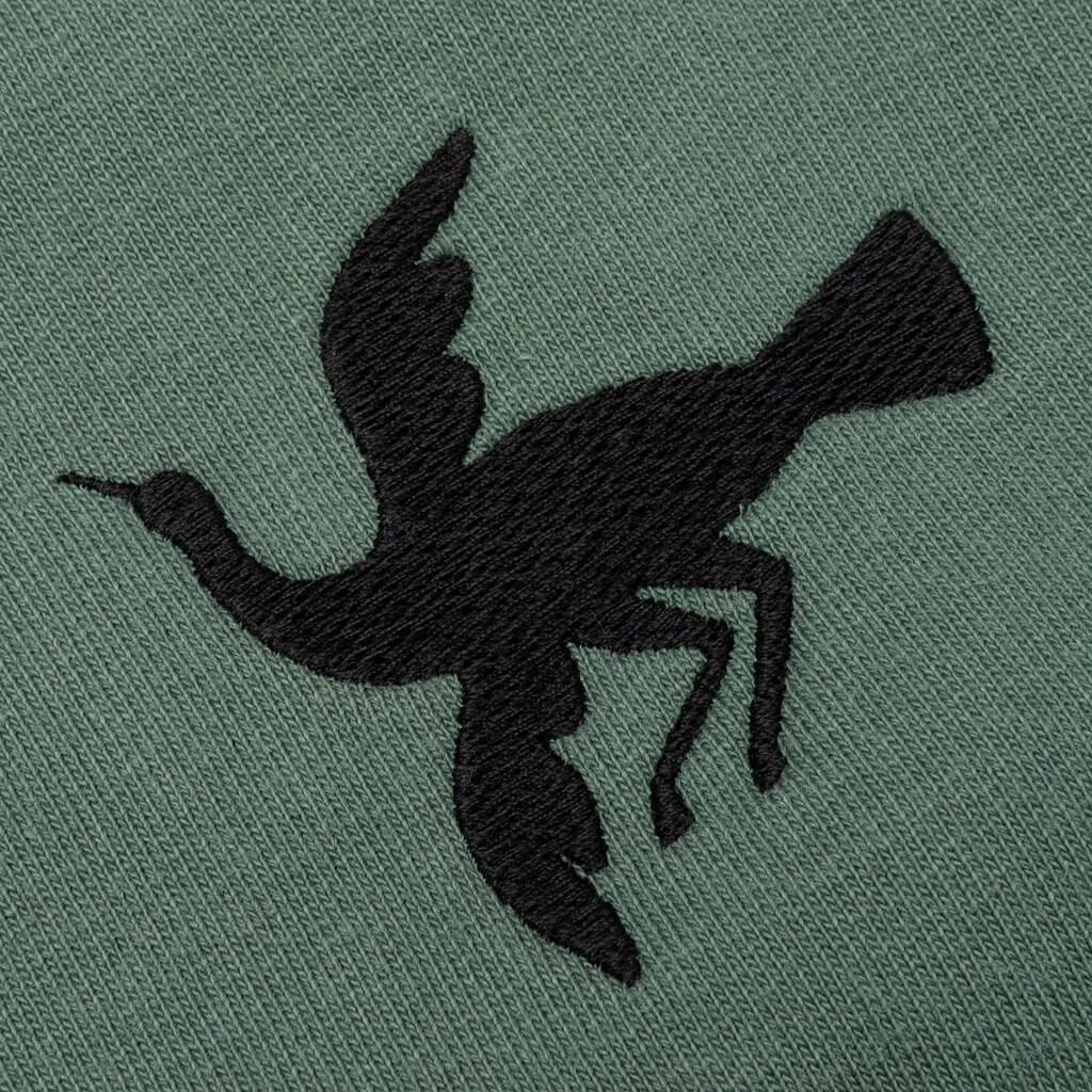 Snaked by a Horse Crewneck Sweatshirt - Pine Green