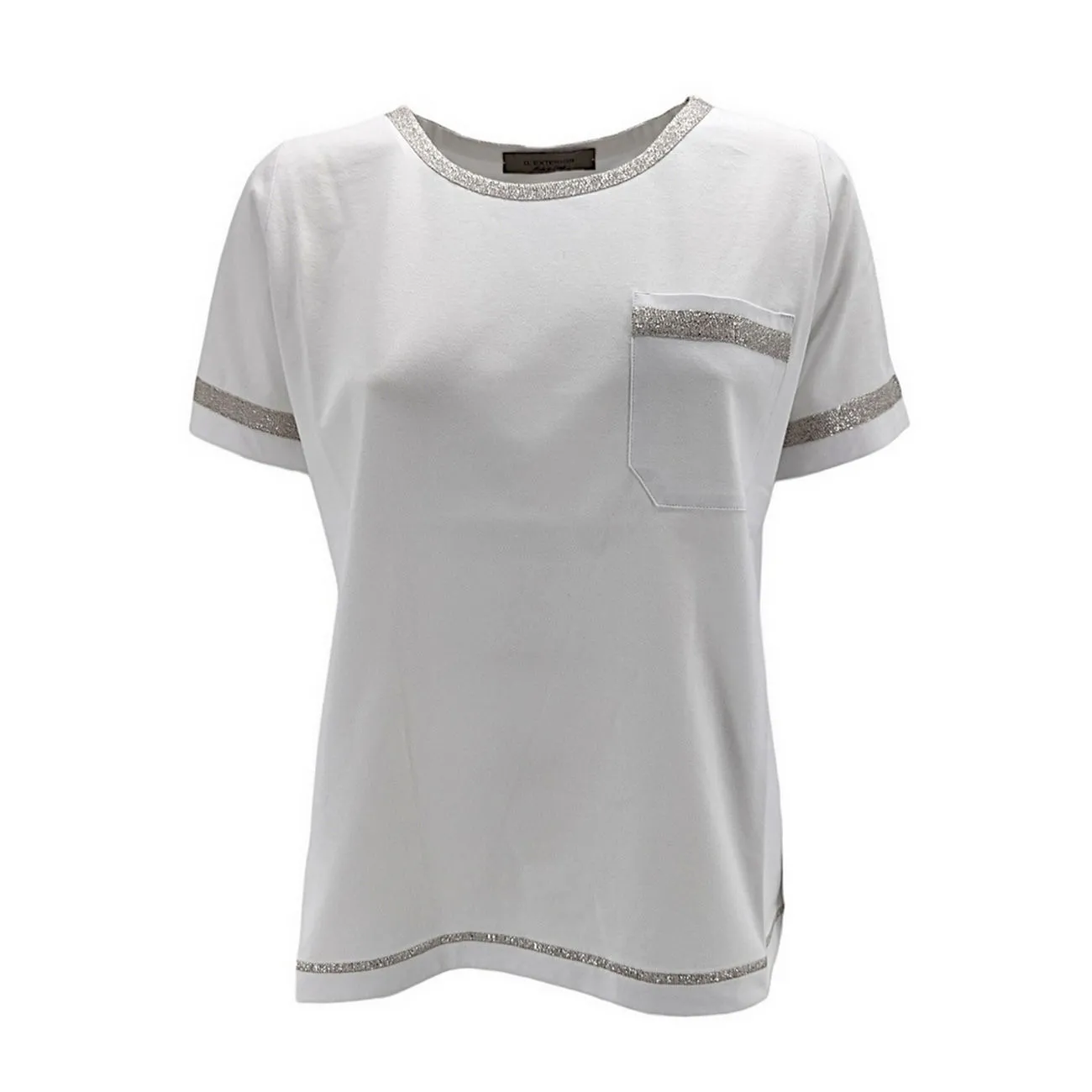 T-SHIRT IN RASO Donna Bianco