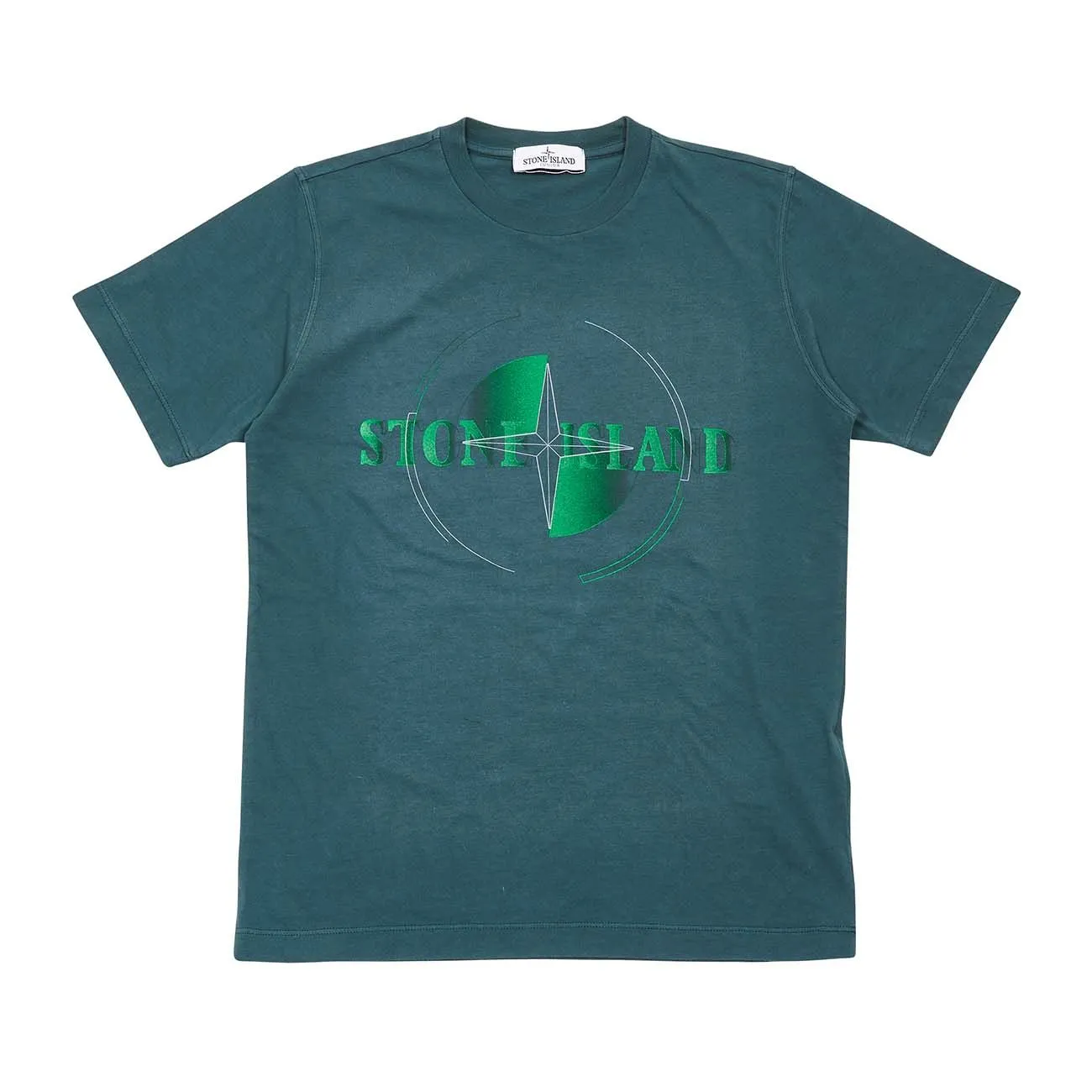 T-SHIRT LOGO CIRCOLARE Kids Petrol