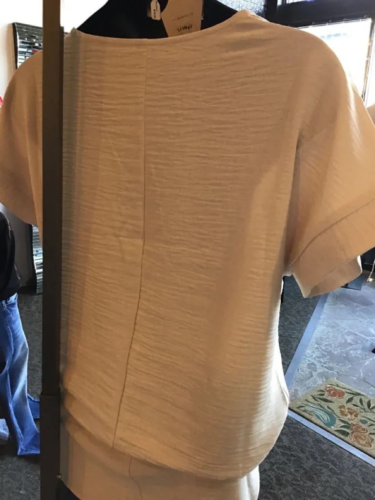 Tan V Neck Air Flow Shirt - Small to 3X