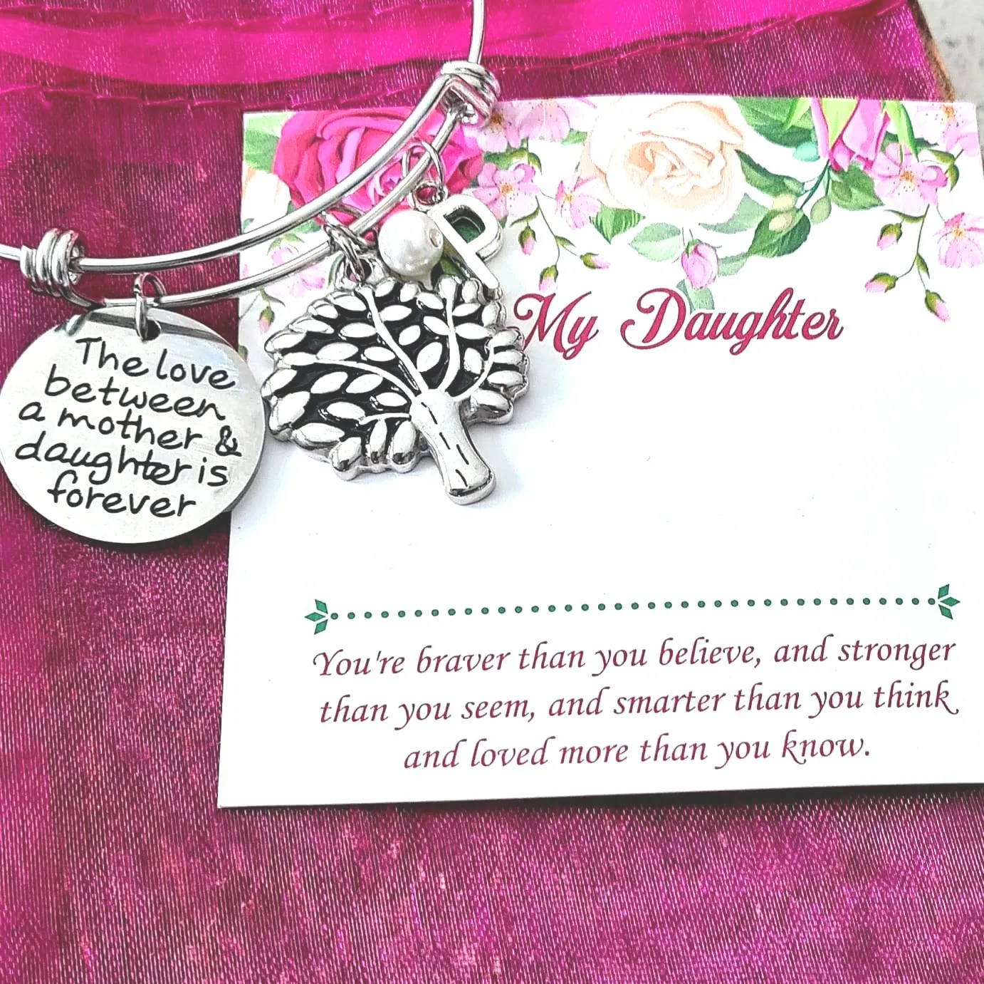 The love between Mother & Daughter is Forever Bracelet