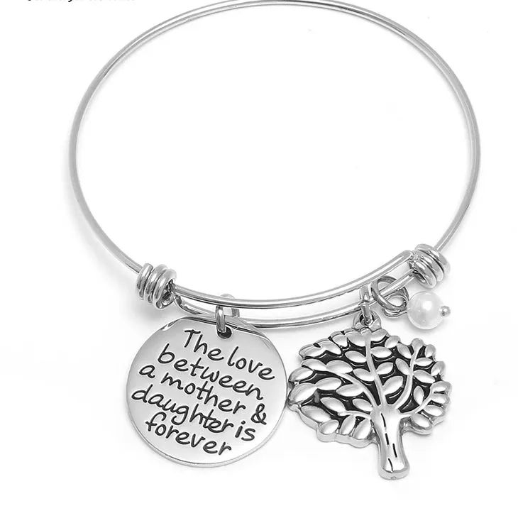 The love between Mother & Daughter is Forever Bracelet