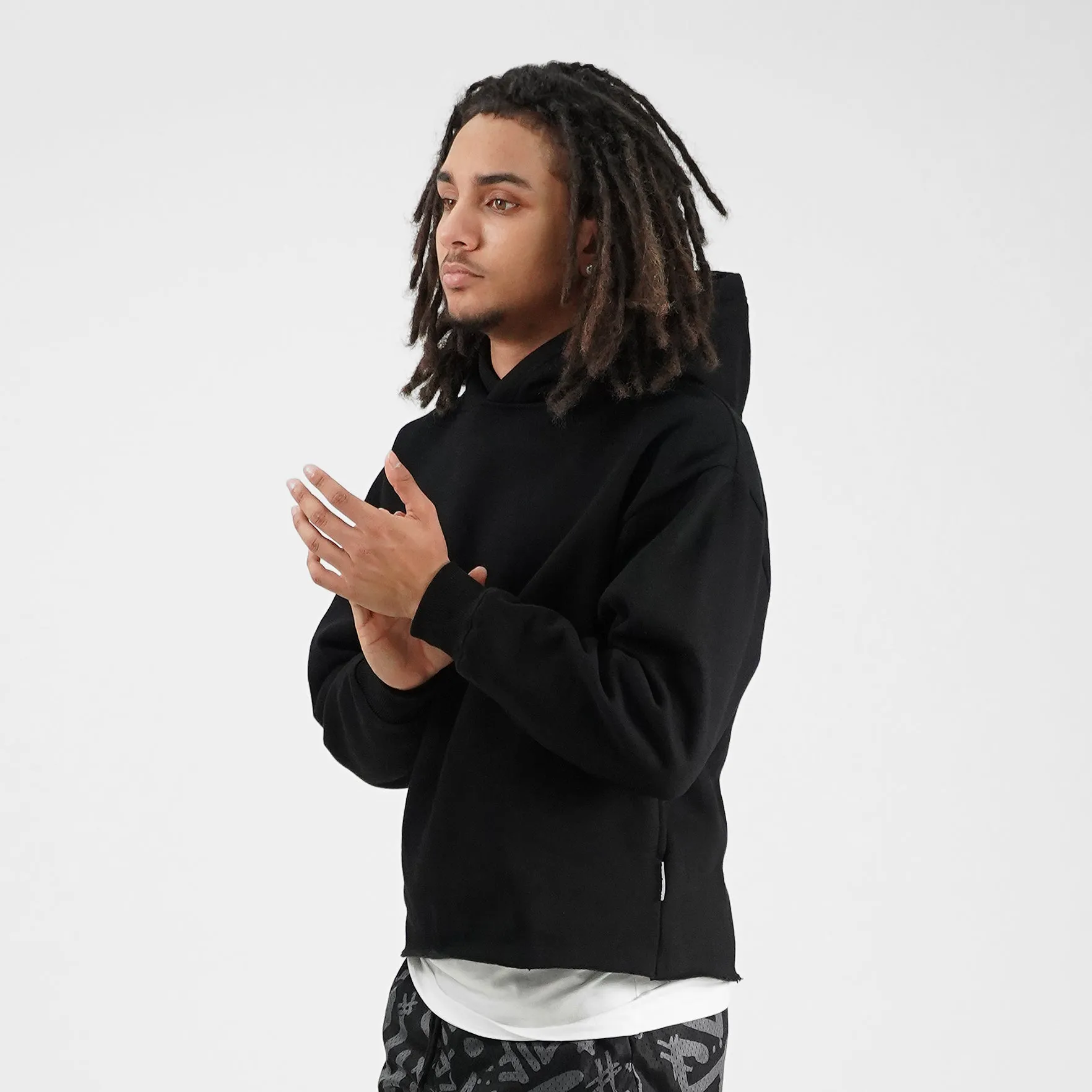 The Monk Basic Black Heavy Hoodie