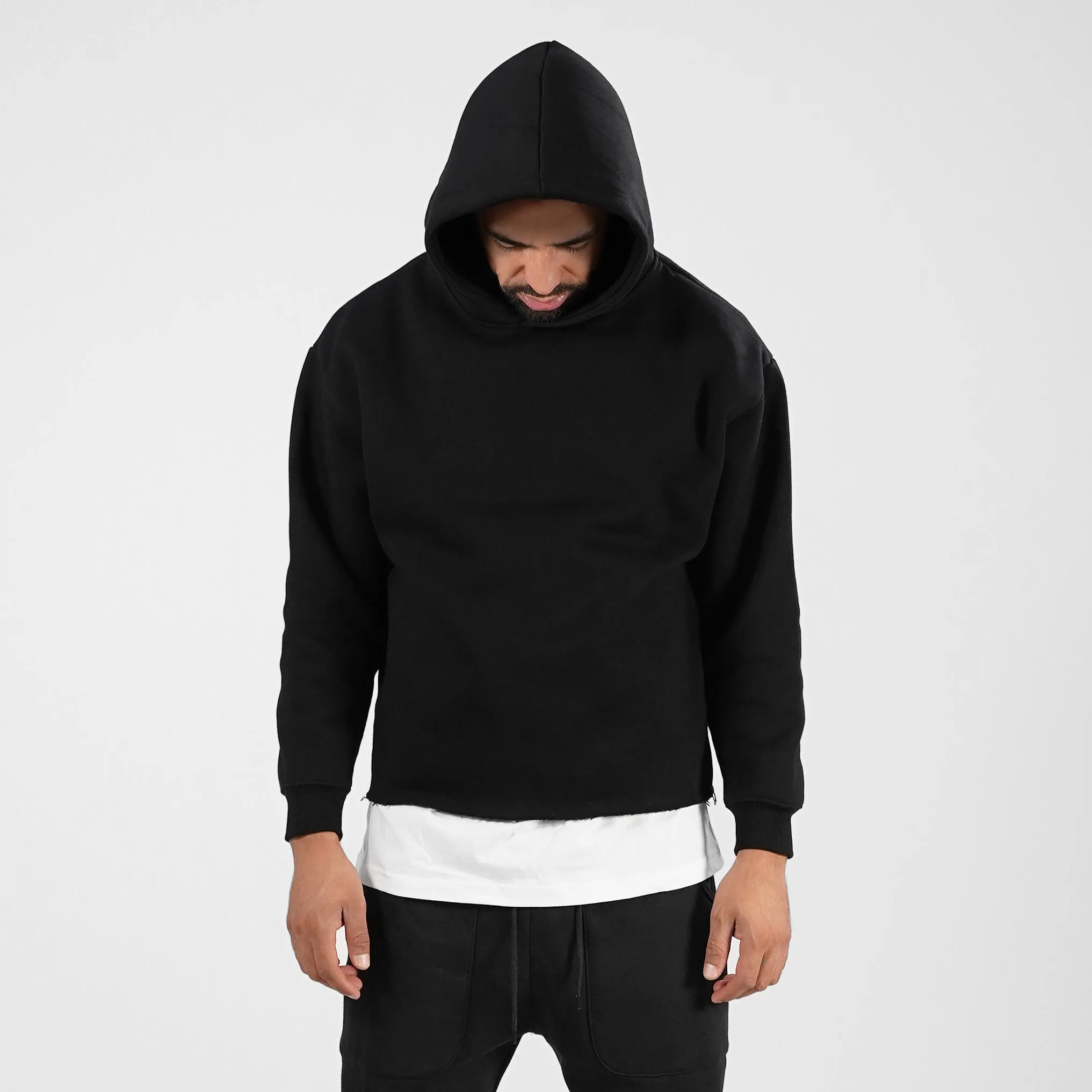 The Monk Basic Black Heavy Hoodie