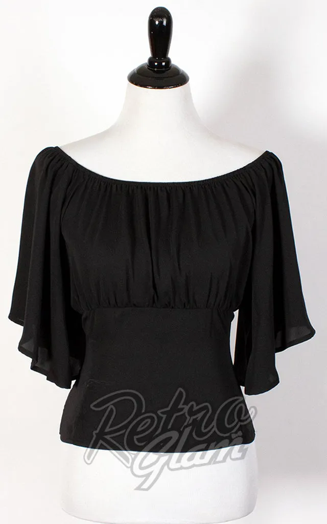 The Oblong Box Victoria Top in Black - XL left only (fits like 2XL)