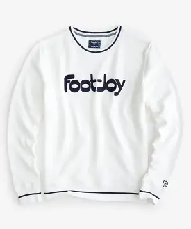 Todd Snyder x FootJoy French Terry Chainstitched Crewneck In Off White