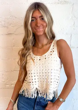 Vanilla Crochet Top