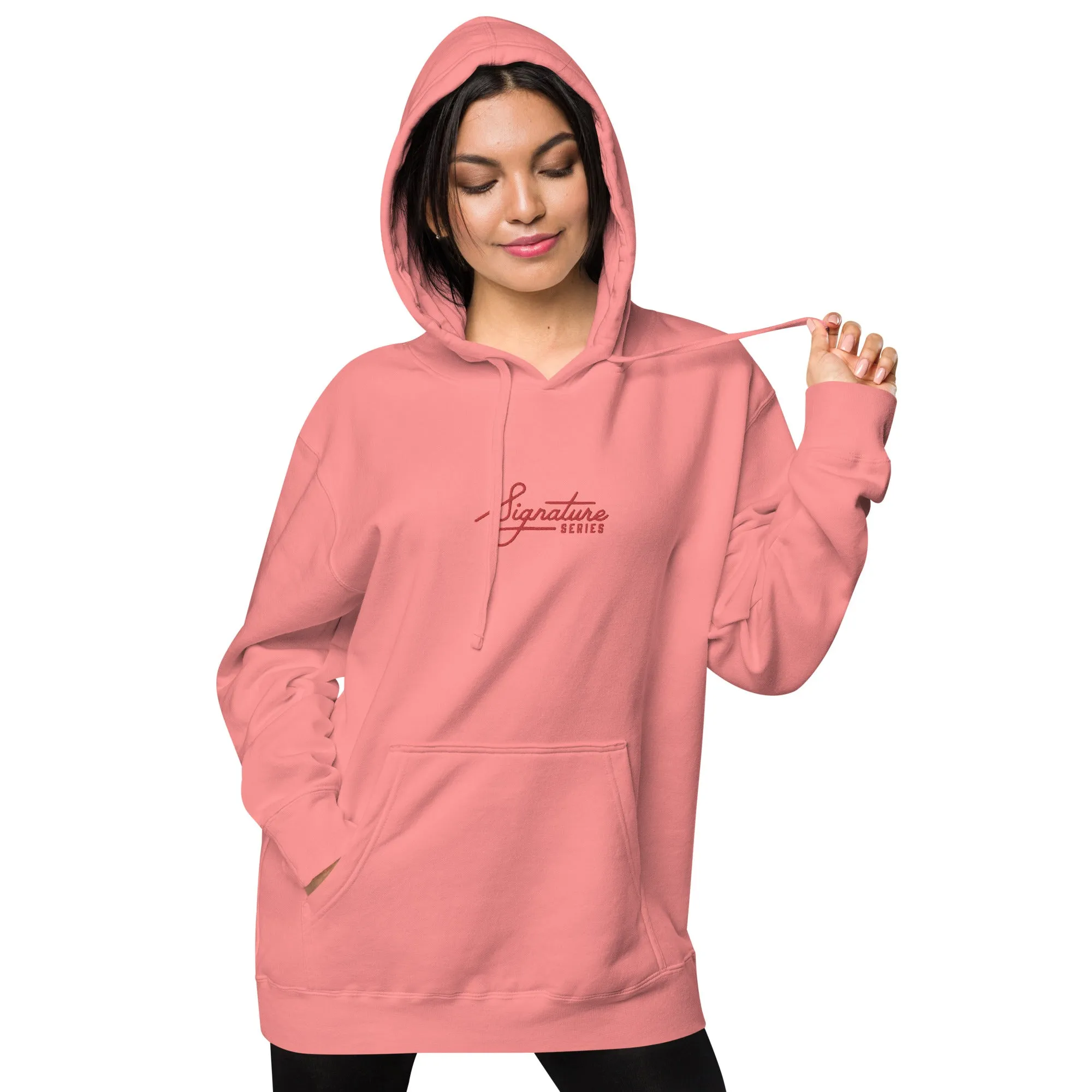 Vintage Vibes Premium Hoodie – Antique Pink–Signature Series