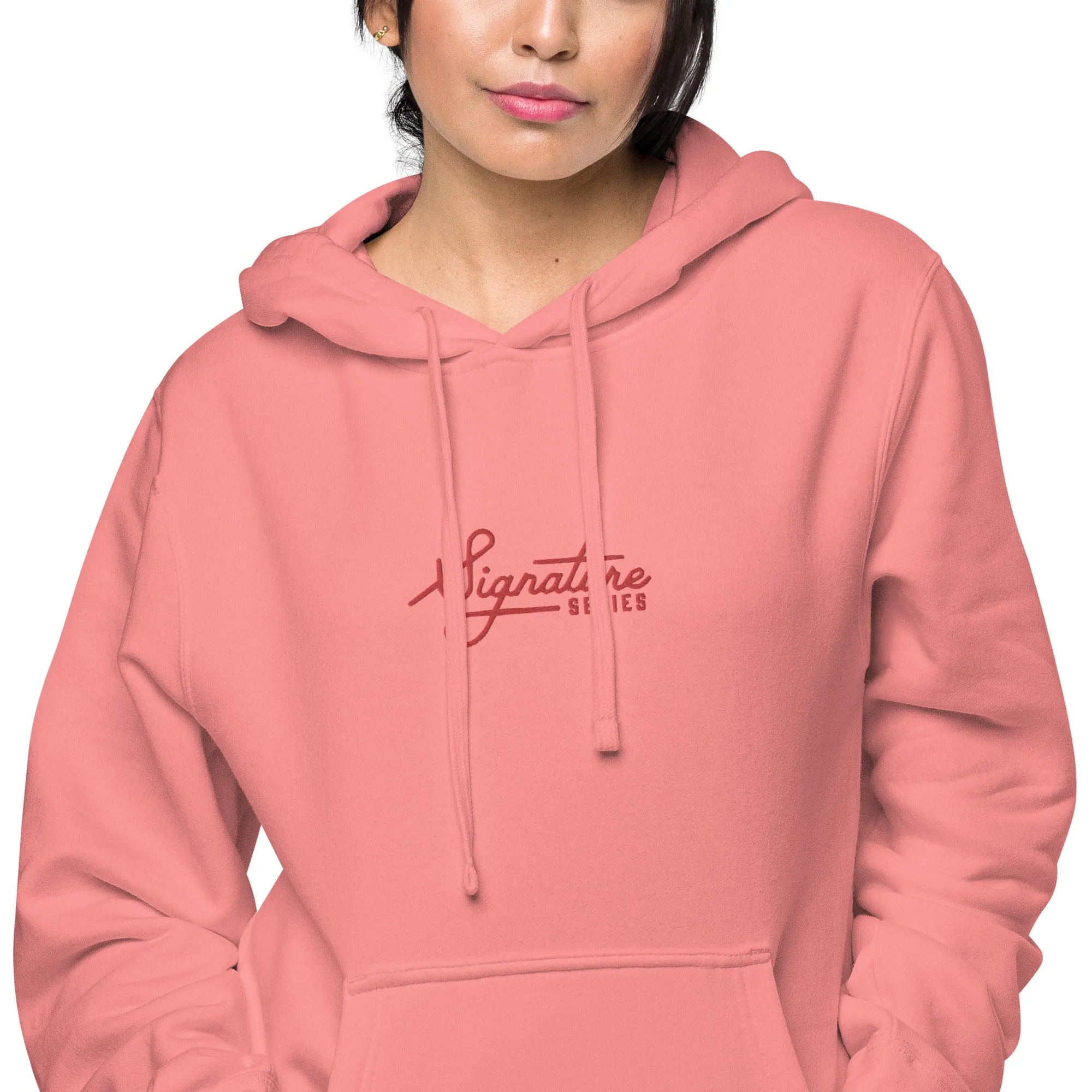 Vintage Vibes Premium Hoodie – Antique Pink–Signature Series