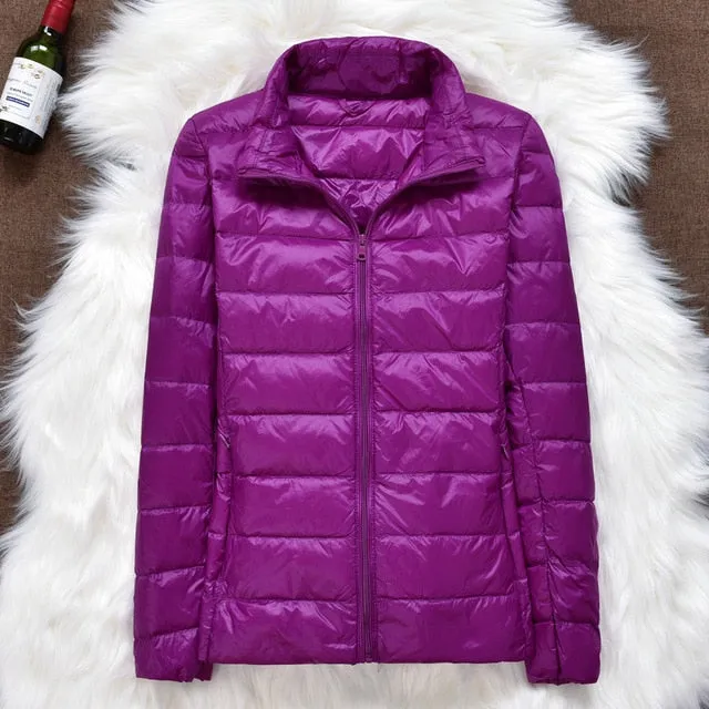 Winter Women Ultralight Thin Down Jacket