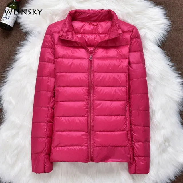 Winter Women Ultralight Thin Down Jacket