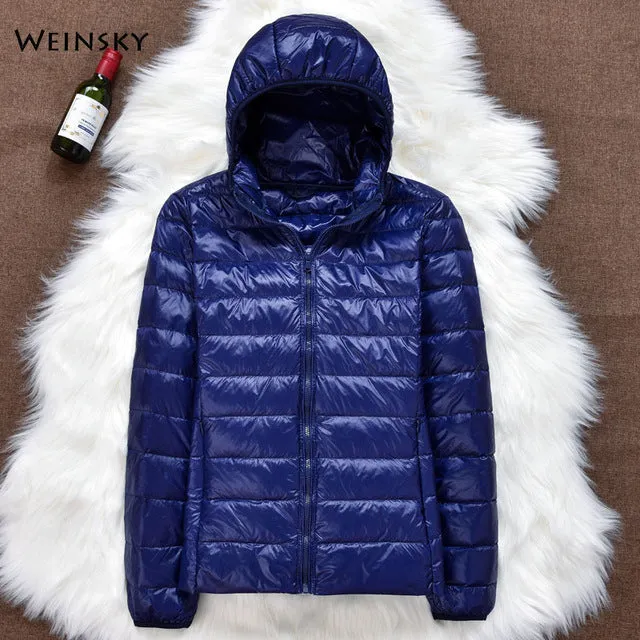 Winter Women Ultralight Thin Down Jacket