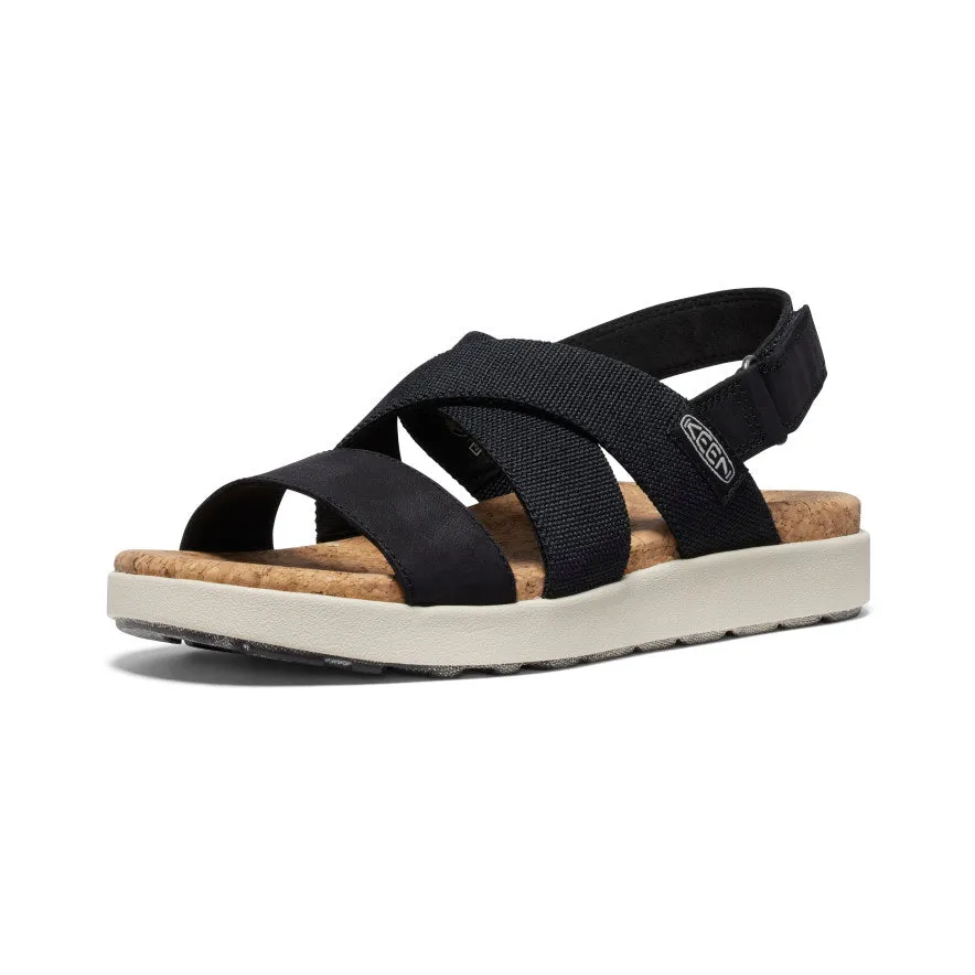 Women's Elle Criss Cross Sandal  |  Black/Birch