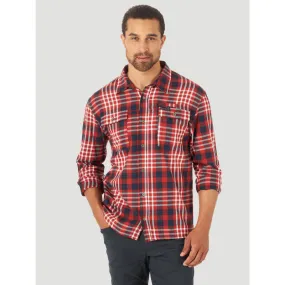 Wrangler  All Terrain Gear LS Recycled Flannel Shirt - Camicia - Uomo