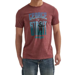 Wrangler Men's Burgandy George Strait Tee